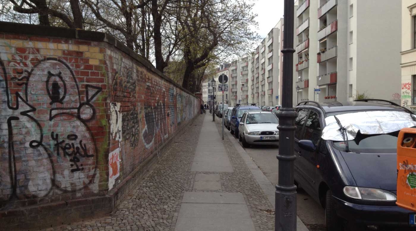 Looking East along Linienstraße, Berlin