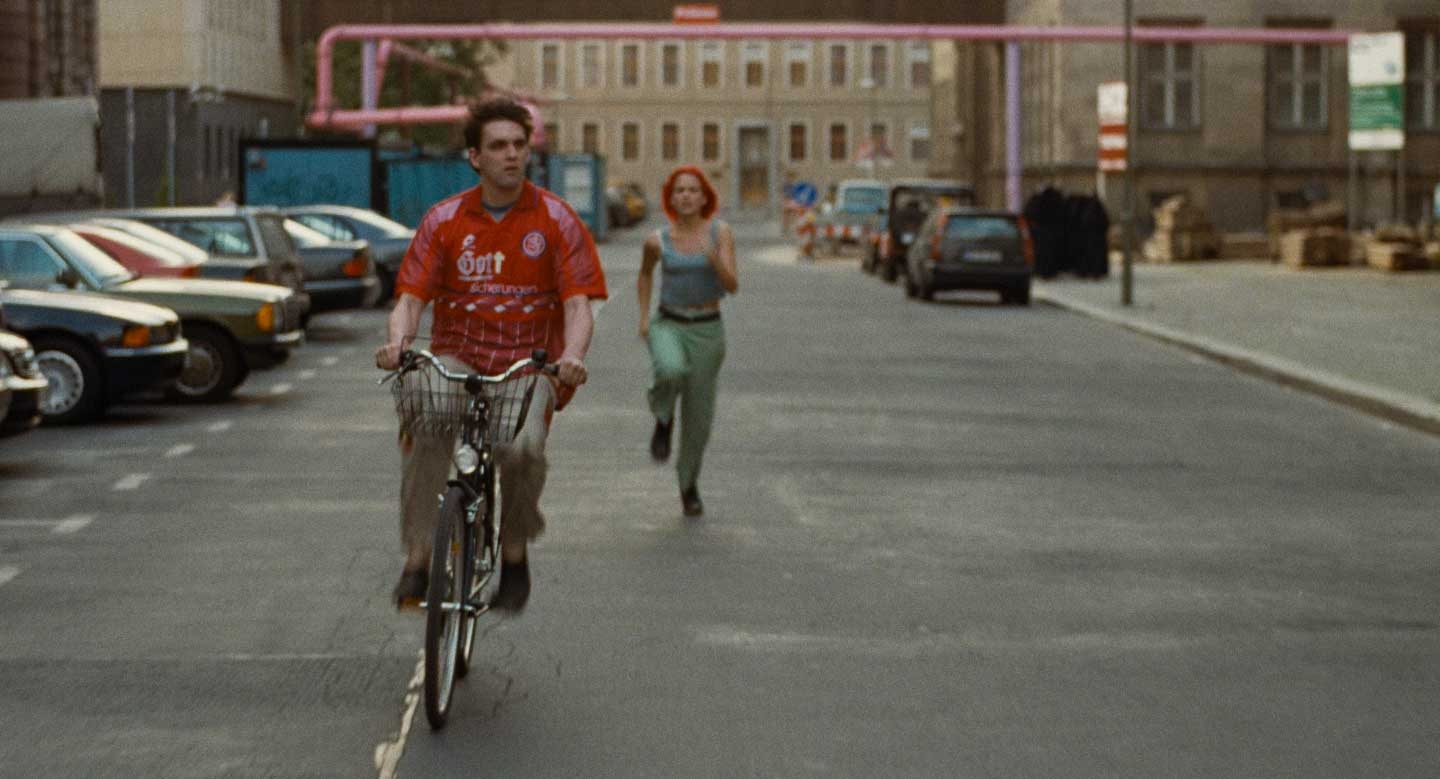 Mike on bike on Mauerstrasse