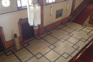 Schöneberg Rathaus Lobby and Clock - 2013