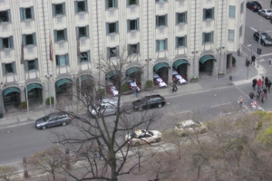 View of Charlottenstrasse 50 from Französischer Dom