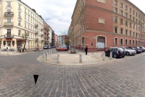 Greifenhagener Strasse and Buchholzer Strasse Junction - Panoramic 2012