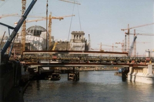 Marschallbrücke being contructed, circa 1997/8